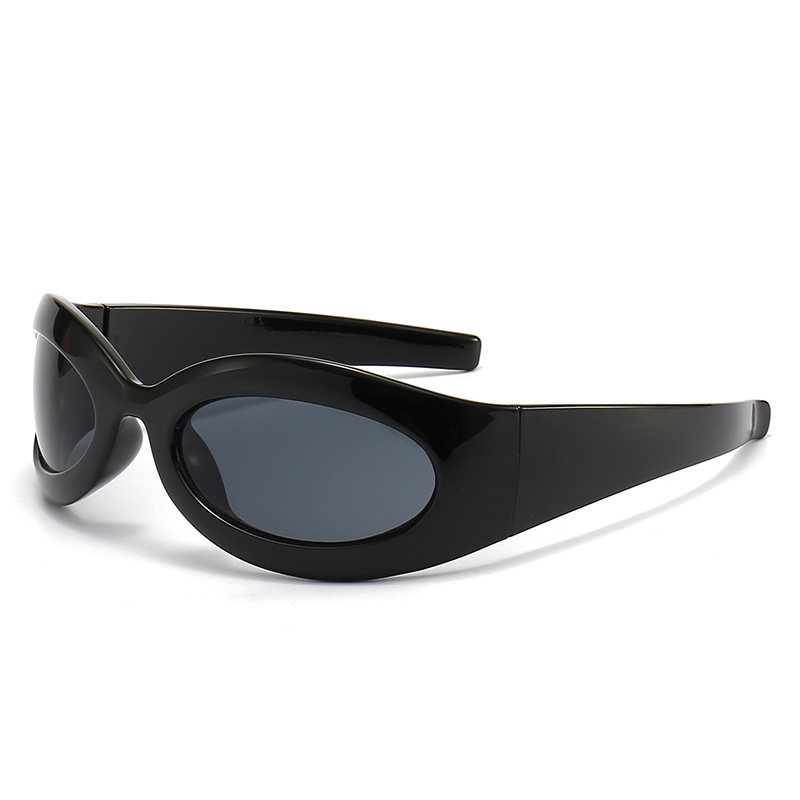 Gafas de sol de lujo Y2k Cat Eye Punk Sports para mujer UV400