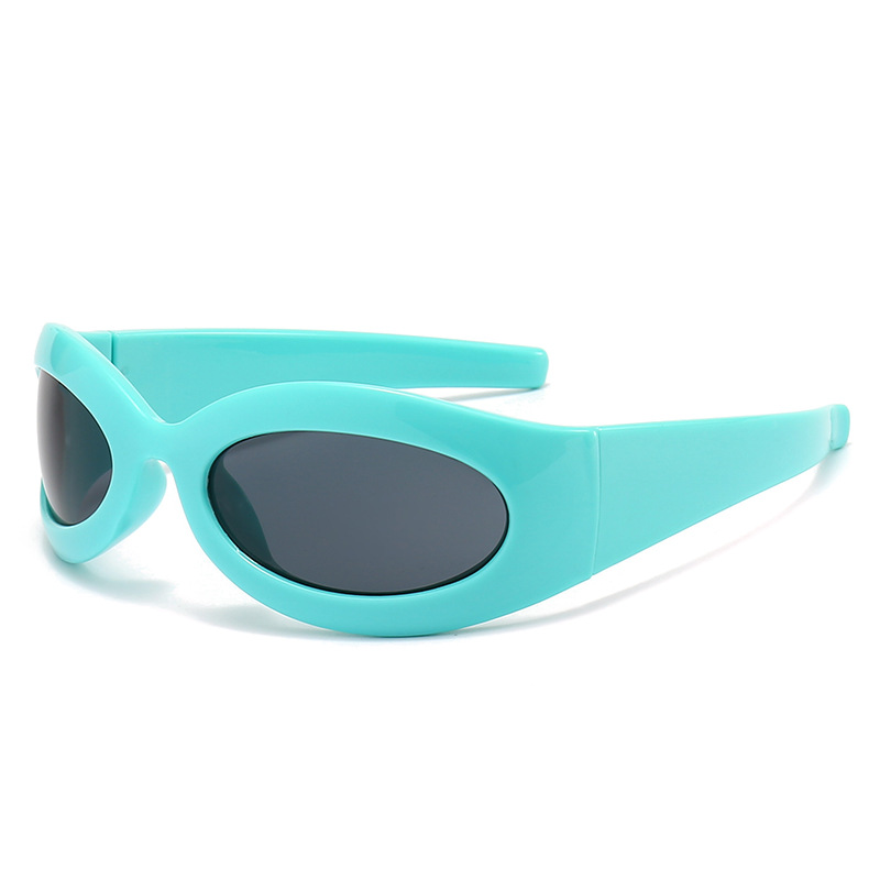 Gafas de sol de lujo Y2k Cat Eye Punk Sports para mujer UV400