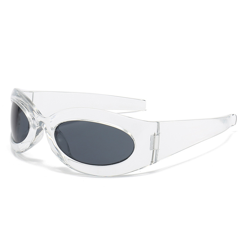 Gafas de sol de lujo Y2k Cat Eye Punk Sports para mujer UV400