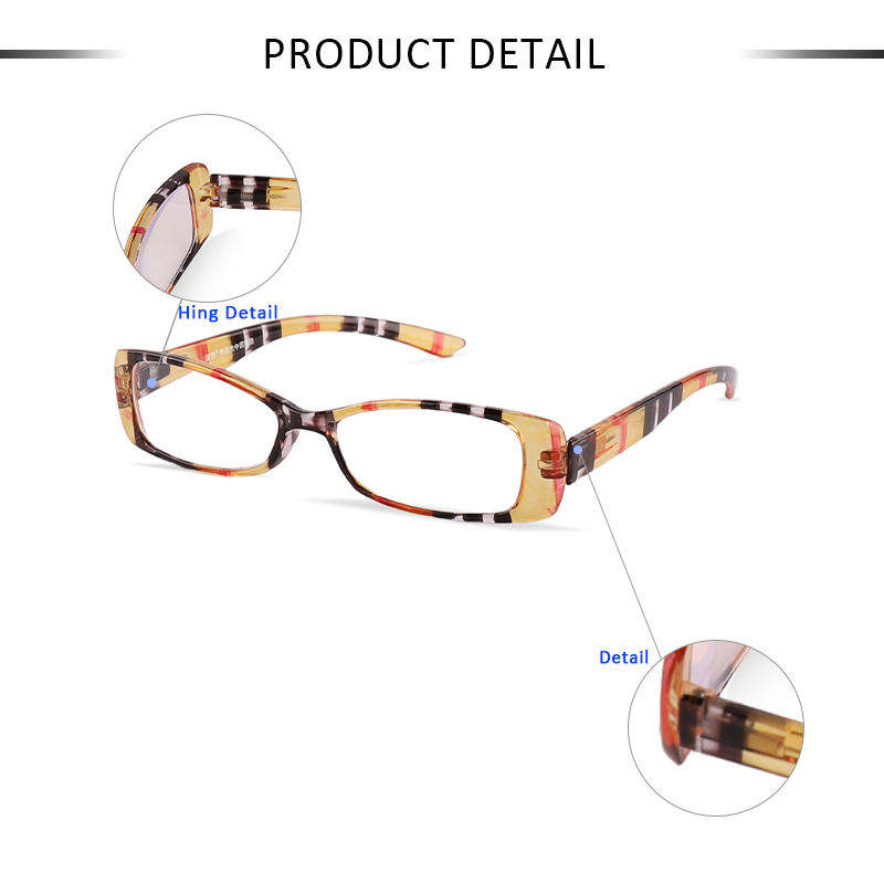 Gafas ópticas presbiópicas azules antis de mujer con estampado retro