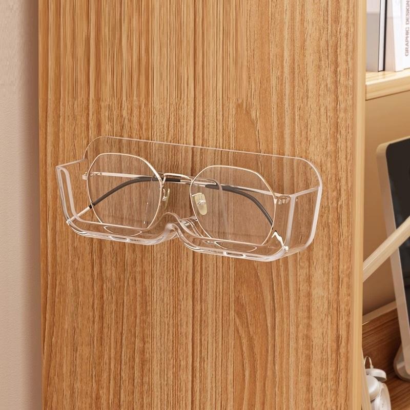 Estuche para almacenamiento de gafas no poroso montado en la pared