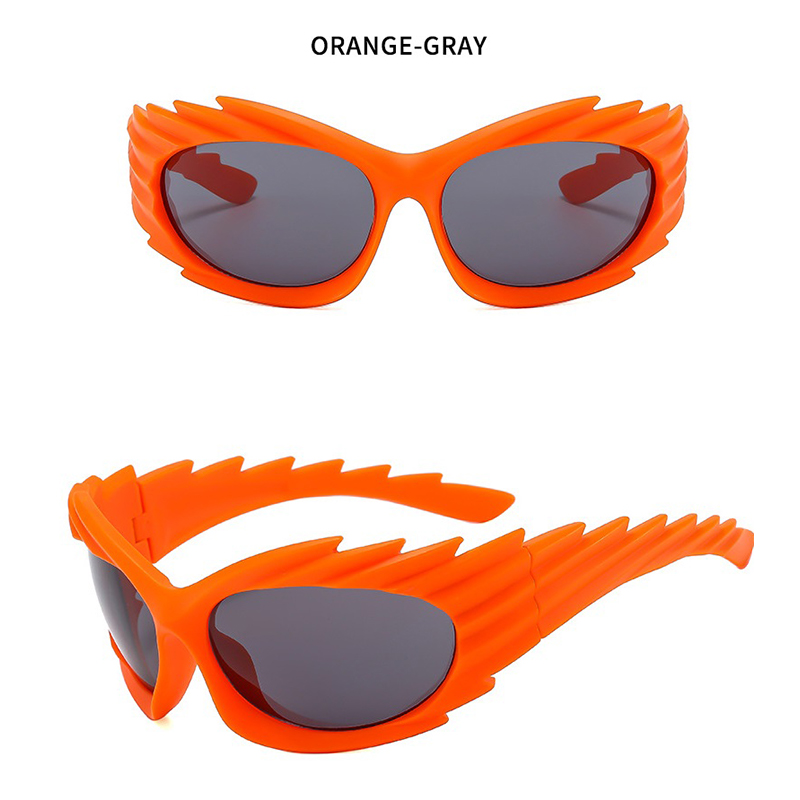 Gafas de sol deportivas unisex con forma de erizo al aire libre Y2k