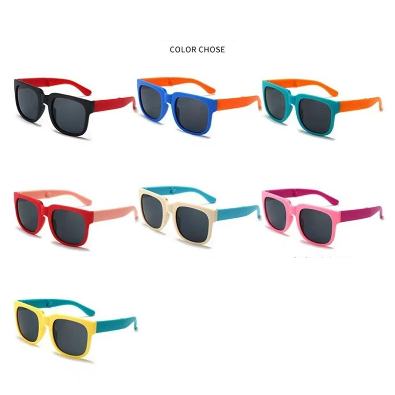 Gafas de sol plegables con protección UV de varios colores para niños