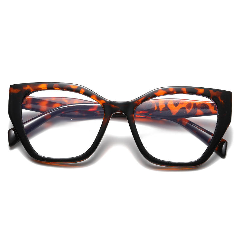 Lente de ojo de gato, montura de gafas para PC, gafas antiluz azul