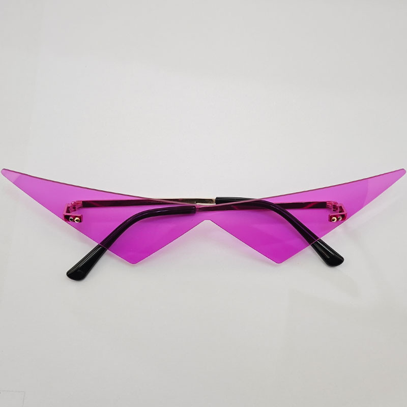 Cool Hip Hop Cosplay disfraz gafas de sol triangulares